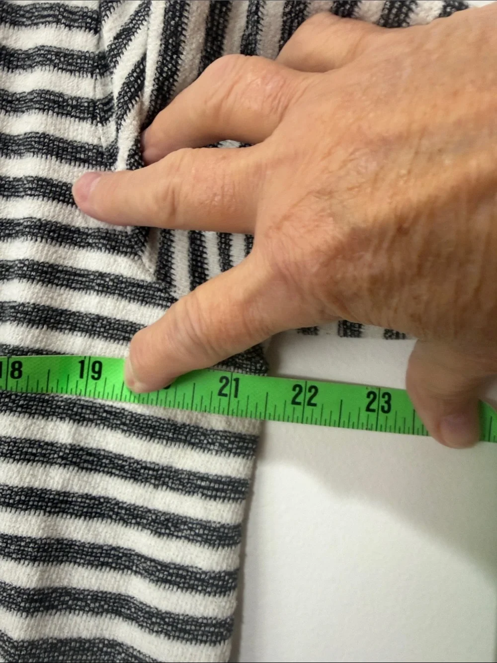 Paraphrase Striped Short Sleeve Dress - Black & White